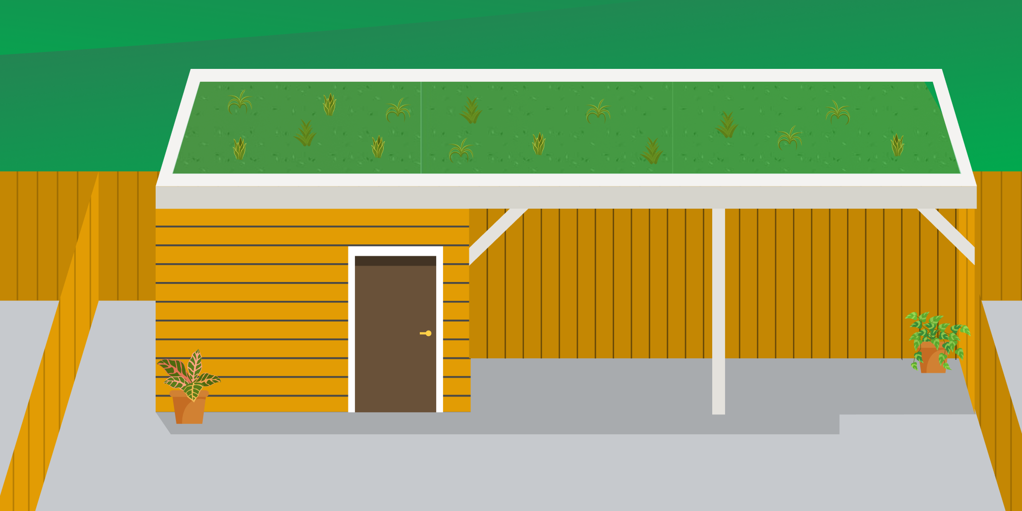 House with solar panels